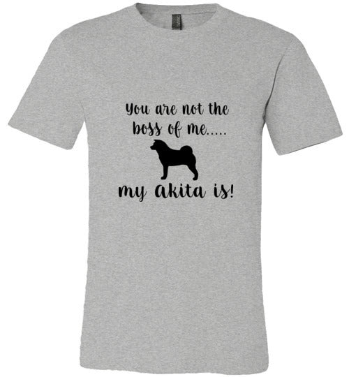 My Akita is Boss SS T-Shirt - WagALotBowWow