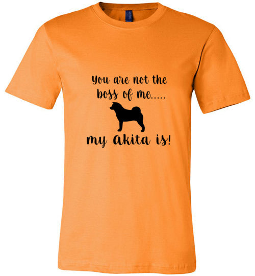 My Akita is Boss SS T-Shirt - WagALotBowWow