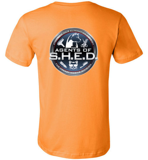 S.H.E.D Unisex Canvas Short Sleeve T-Shirt