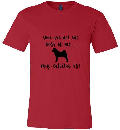 My Akita is Boss SS T-Shirt - WagALotBowWow
