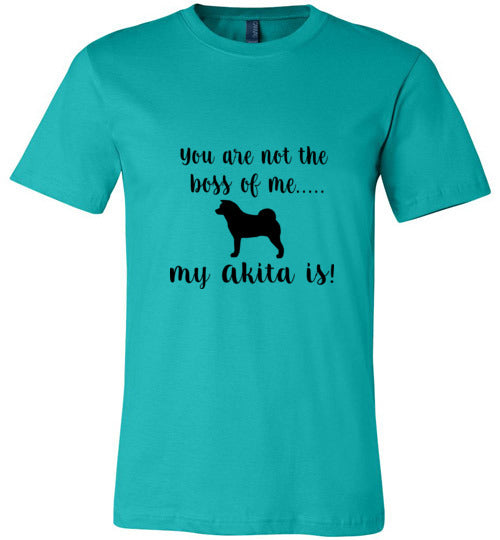My Akita is Boss SS T-Shirt - WagALotBowWow