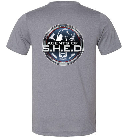 S.H.E.D Unisex Canvas Short Sleeve T-Shirt