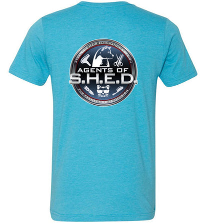 S.H.E.D Unisex Canvas Short Sleeve T-Shirt