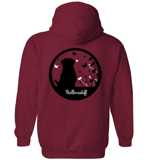 Bullmastiff Flowers Gildan Heavy Blend Hoodie S,M,L,XL