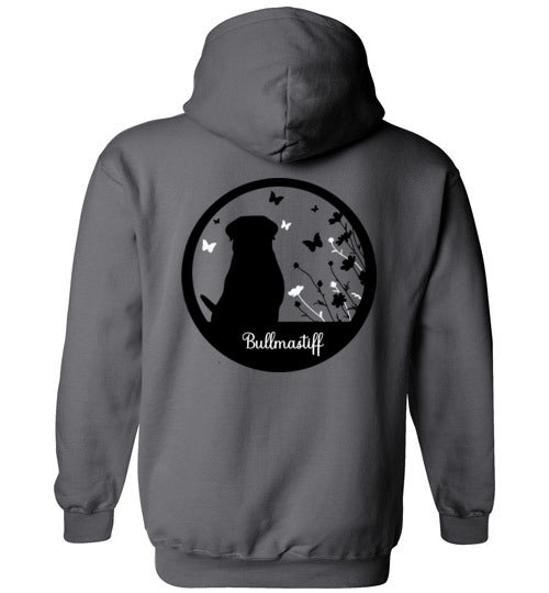 Bullmastiff Flowers Gildan Heavy Blend Hoodie S,M,L,XL