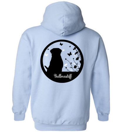 Bullmastiff Flowers Gildan Heavy Blend Hoodie S,M,L,XL