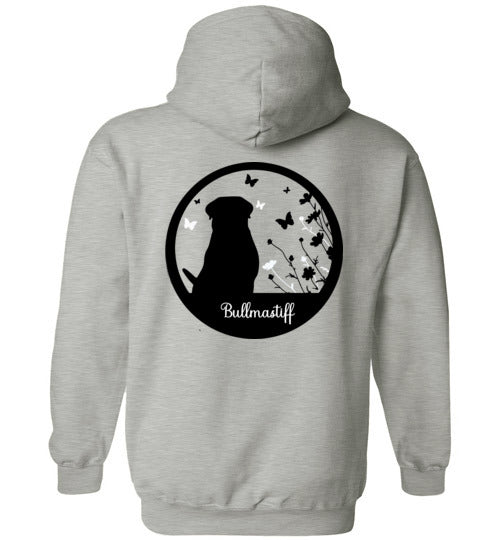 Bullmastiff Flowers Gildan Heavy Blend Hoodie S,M,L,XL