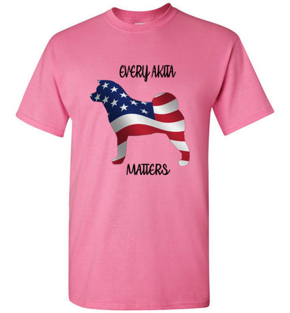 Youth Every Akita Matters Short Sleeve Shirt - WagALotBowWow