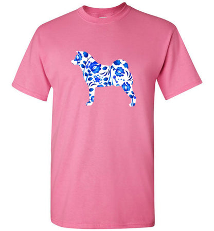 Glidan Akita Blue Floral Shirt - WagALotBowWow