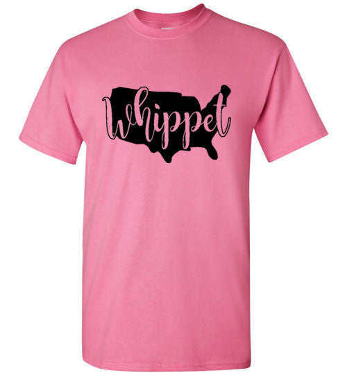 USA Whippet Gildan SS Unisex Adult & Youth Unisex TShirt Black Print