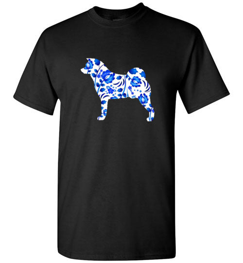 Glidan Akita Blue Floral Shirt - WagALotBowWow