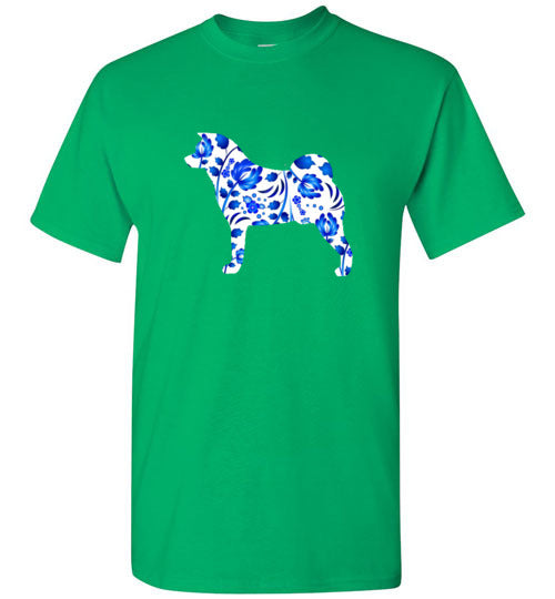 Glidan Akita Blue Floral Shirt - WagALotBowWow