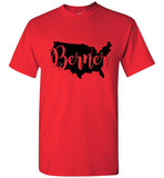USA Berner Unisex Adult & Youth Gildan Short Sleeve T-Shirt Black Print
