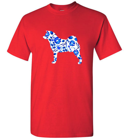 Glidan Akita Blue Floral Shirt - WagALotBowWow