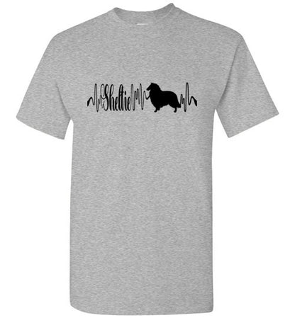 Sheltie Heartbeat Unisex Gildan Short-Sleeve T-Shirt