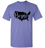 USA Berner Unisex Adult & Youth Gildan Short Sleeve T-Shirt Black Print