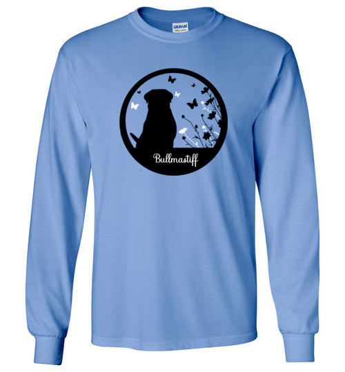 Bullmastiff Flowers Long Sleeve S,M,L,XL