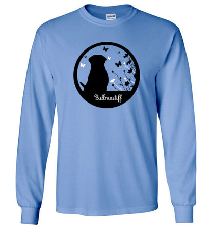 Bullmastiff Flowers Long Sleeve S,M,L,XL