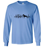 Rottweiler Heartbeat Unisex Long Sleeve T-Shirt