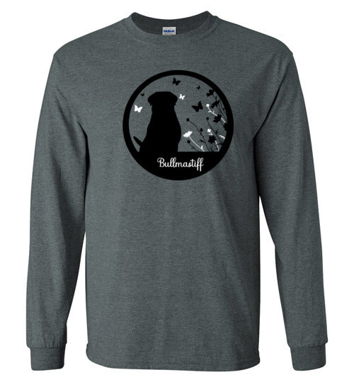 Bullmastiff Flowers Long Sleeve S,M,L,XL