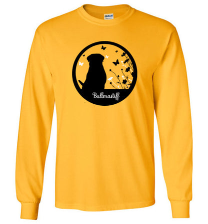 Bullmastiff Flowers Long Sleeve S,M,L,XL