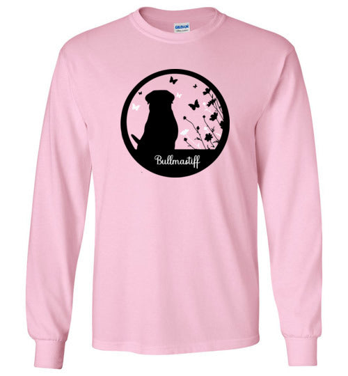 Bullmastiff Flowers Long Sleeve S,M,L,XL