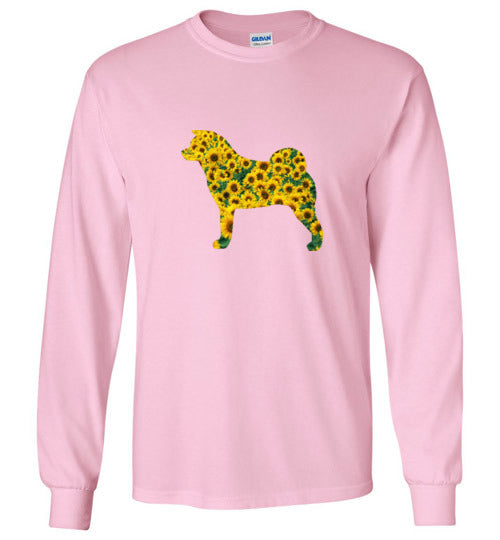 Sunflower Akita LongSleeve & Hoodie