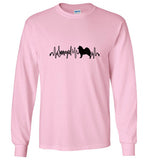 Samoyed 2 Heartbeat Unisex Long Sleeve T-Shirt