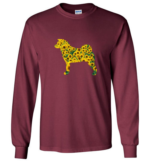 Sunflower Akita LongSleeve & Hoodie