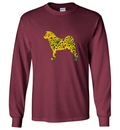 Sunflower Akita LongSleeve & Hoodie