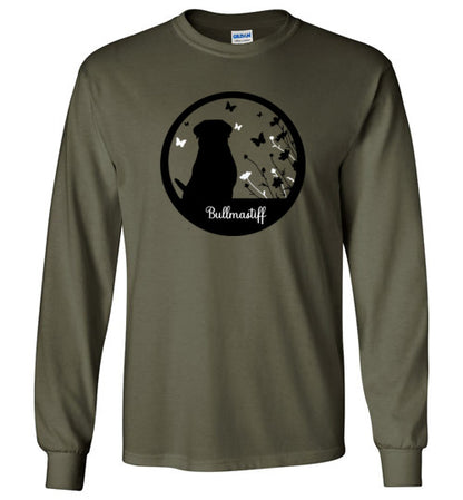 Bullmastiff Flowers Long Sleeve S,M,L,XL