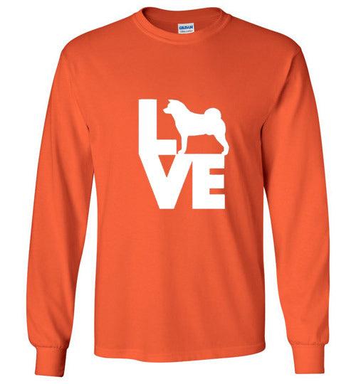 Gildan Long Sleeve Love Akita