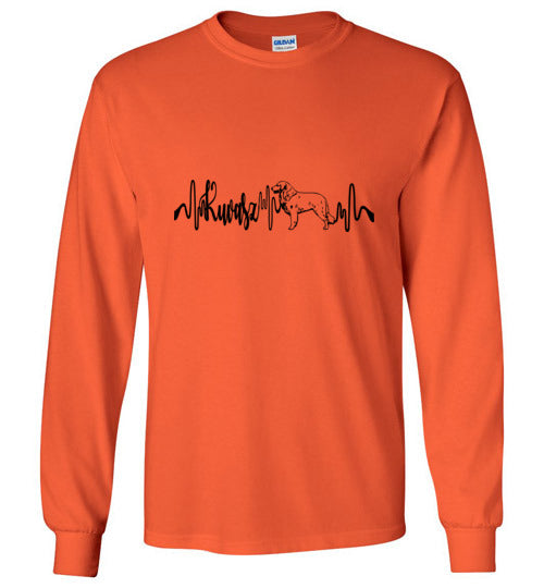 Kuvasz Heartbeat Unisex Long Sleeve T-Shirt