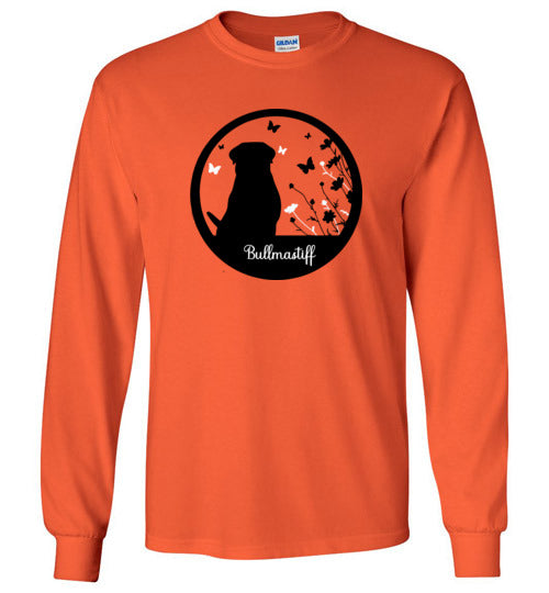 Bullmastiff Flowers Long Sleeve S,M,L,XL