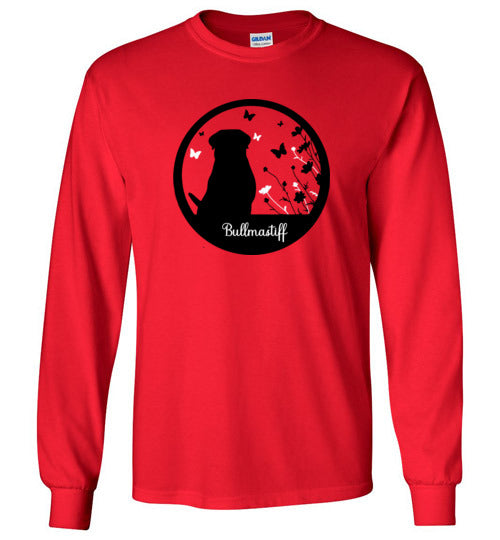 Bullmastiff Flowers Long Sleeve S,M,L,XL