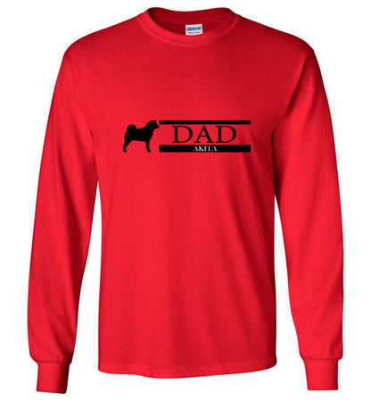 Akita Dad Unisex Long Sleeve T-Shirt