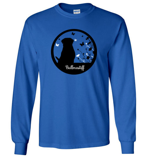 Bullmastiff Flowers Long Sleeve S,M,L,XL