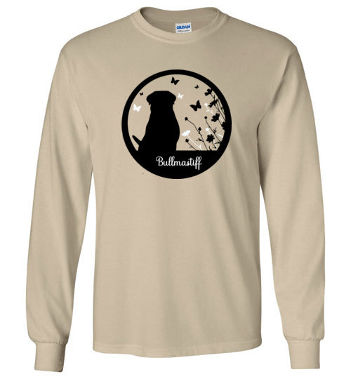 Bullmastiff Flowers Long Sleeve S,M,L,XL