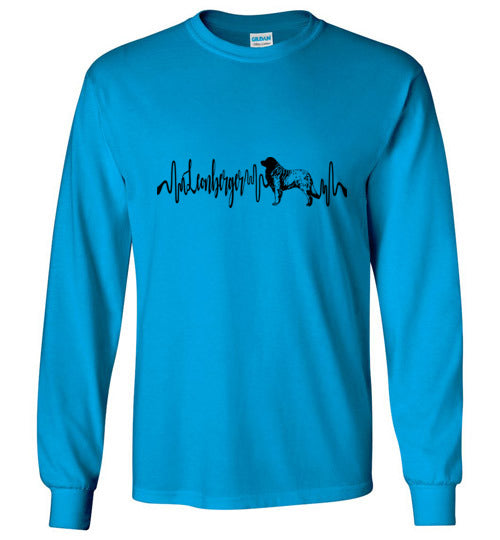 Leonberger Heartbeat Long Sleeve Unisex T-Shirt