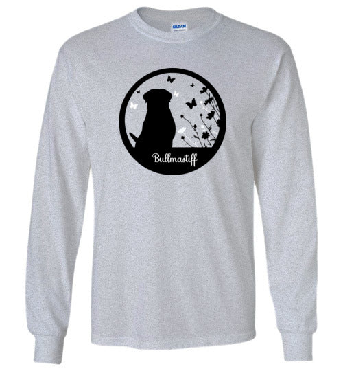 Bullmastiff Flowers Long Sleeve S,M,L,XL