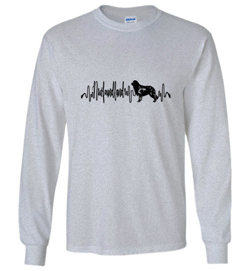 Newfoundland Heartbeat Unisex Long Sleeve T-Shirt