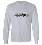 Newfoundland Heartbeat Unisex Long Sleeve T-Shirt