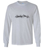 Siberian Husky Heartbeat Unisex Long Sleeve T-Shirt