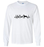 Great Dane Heartbeat Unisex Long Sleeve T-Shirt