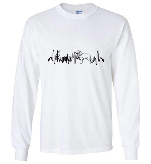 Kuvasz Heartbeat Unisex Long Sleeve T-Shirt