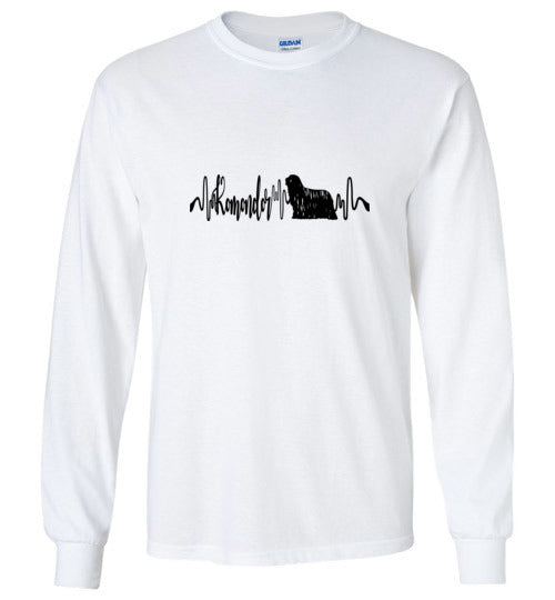 Komondor Heartbeat Unisex Long Sleeve T-Shirt