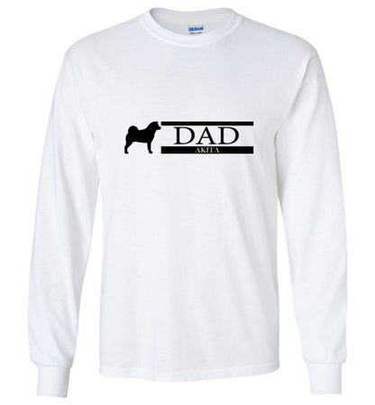 Akita Dad Unisex Long Sleeve T-Shirt