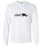 Samoyed 2 Heartbeat Unisex Long Sleeve T-Shirt