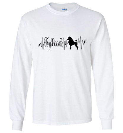 Toy Poodle Heartbeat Unisex Long Sleeve T-Shirt
