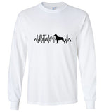 Rottweiler Heartbeat Unisex Long Sleeve T-Shirt